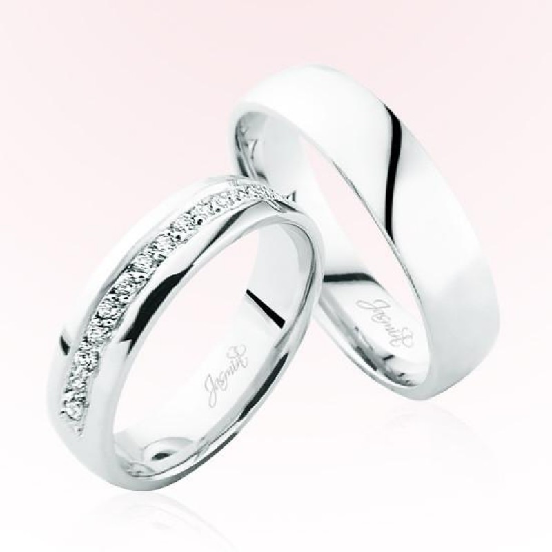 Beyaz Taşlı Altın Alyans 4106 Beyaz Taşlı Altın Alyans 4106