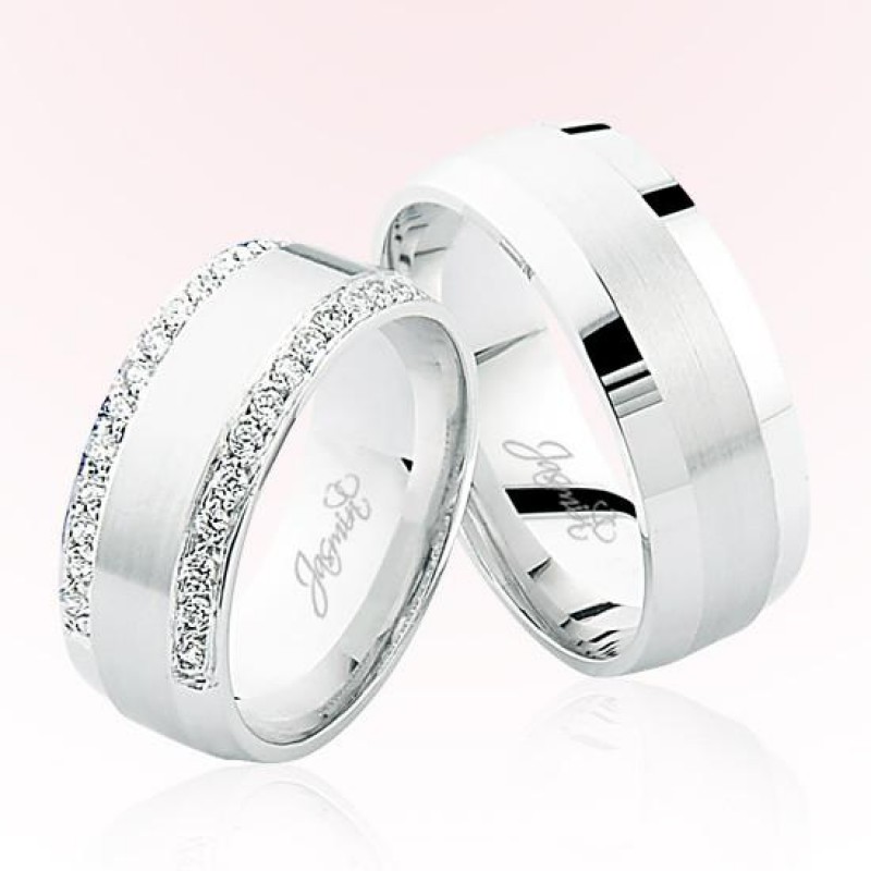 Beyaz Taşlı Bombeli Altın Alyans 4201 Beyaz Taşlı Bombeli Altın Alyans 4201