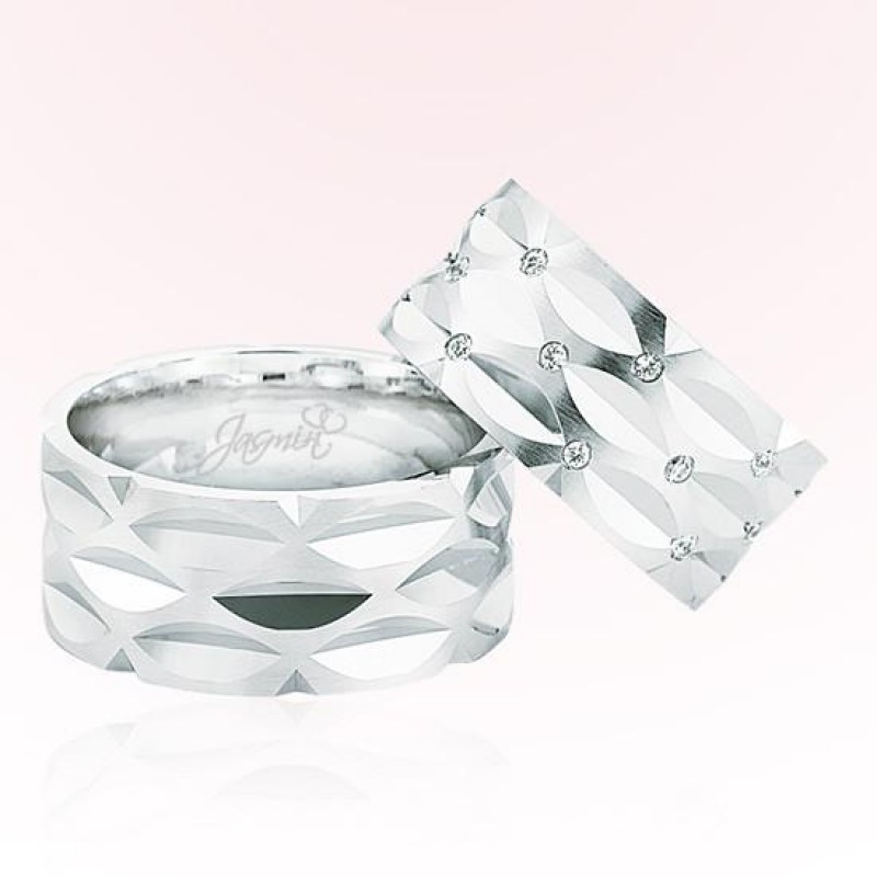 Beyaz Taşlı Altın Alyans 4303 Beyaz Taşlı Altın Alyans 4303