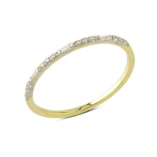 14 Ayar Altın Yarımtur Karışık Taşlı Yüzük YZK123