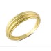 14 Ayar Altın Taşsız Çizgili Yüzük YZK134