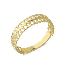 14 Ayar Altın Sarmal Düğüm Yüzük YZK152