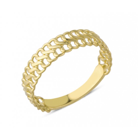 14 Ayar Altın Sarmal Düğüm Yüzük YZK152