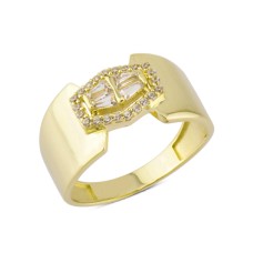 14 Ayar Altın Tasarım Detaylı Yüzük YZK154