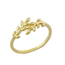 14 Ayar Altın Taşsız Dal Yüzük YZK162