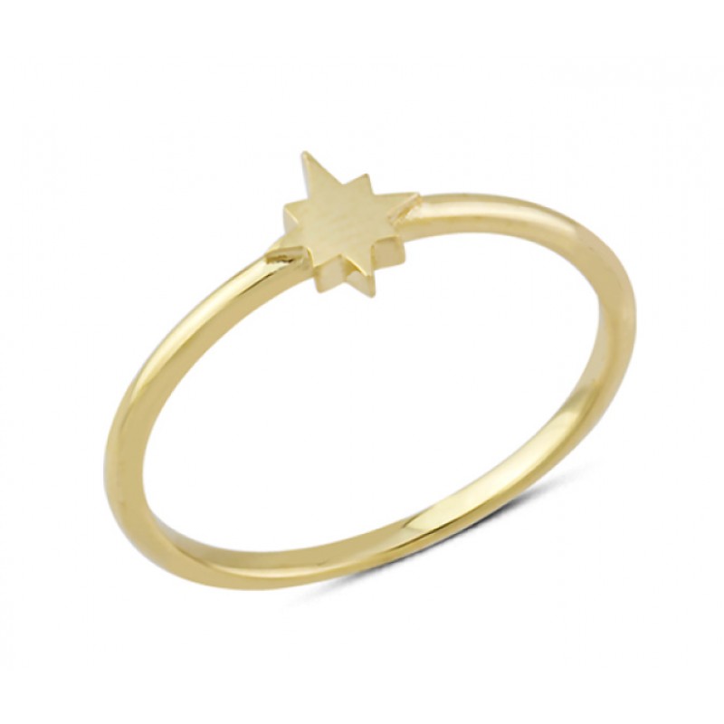 14 Ayar Altın Kutup Yıldızı Yüzük YZK170