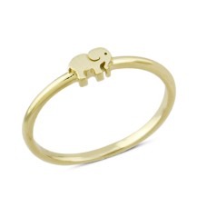 14 Ayar Altın Taşsız Fil Yüzük YZK183