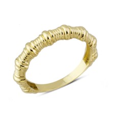 14 Ayar Altın Taşsız Sarmal Yüzük YZK184