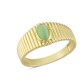 14 Ayar Altın Yeşil Taşlı Yüzük YZK197