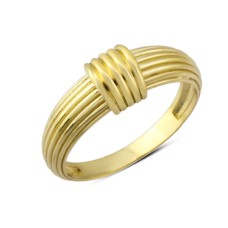 14 Ayar Altın Taşsız Bağcıklı Yüzük YZK207