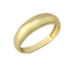 14 Ayar Altın Bombeli Yüzük YZK233