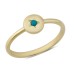 14 Ayar Altın Mavi Taşlı Yıldız Yüzük YZK238