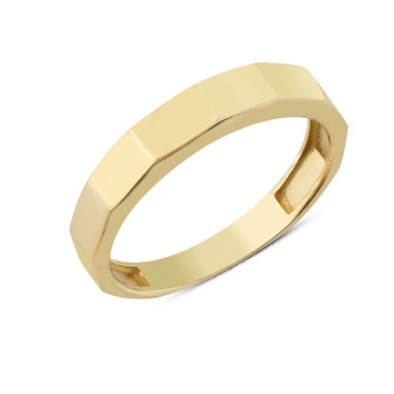 14 Ayar Altın Küt Kesim Yüzük YZK246 14 Ayar Altın Küt Kesim Yüzük YZK246