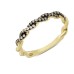 14 Ayar Altın Siyah Beyaz Taşlı Yüzük YZK254