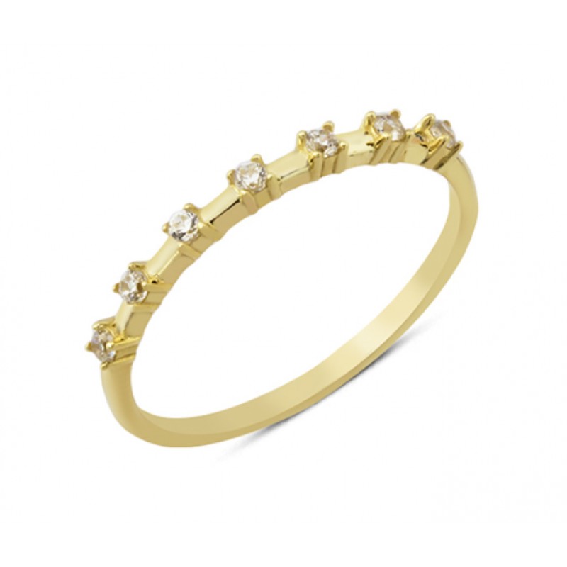 14 Ayar Altın Mini Tektaşlı Yüzük YZK256