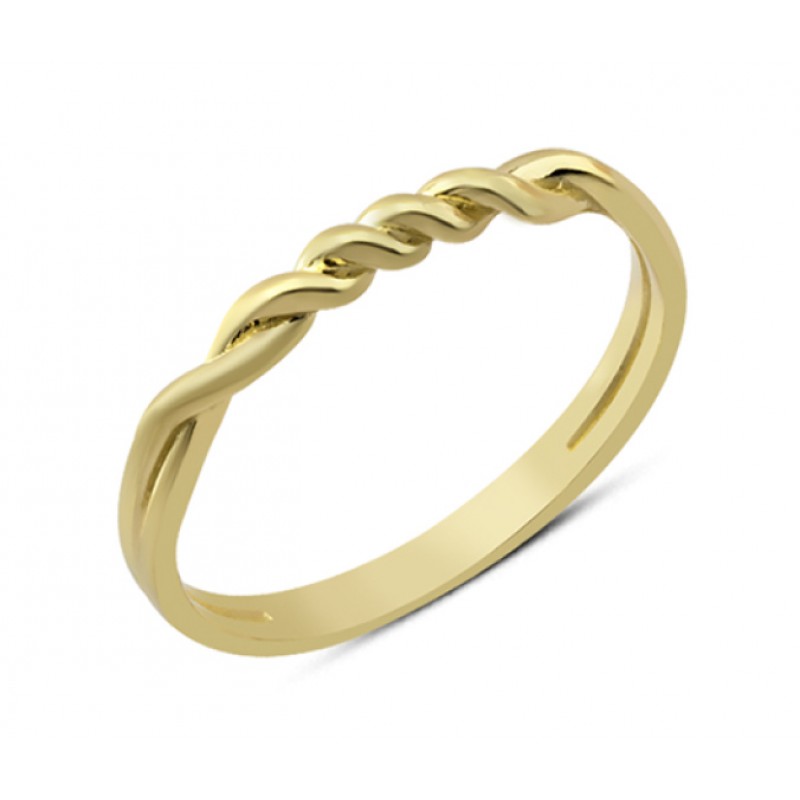 14 Ayar Altın Mini Sarmal Yüzük YZK261