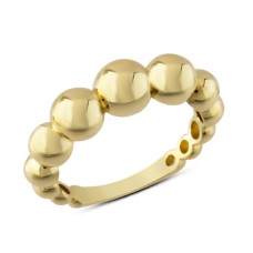 14 Ayar Altın Taşsız Süzme Top Yüzük YZK270