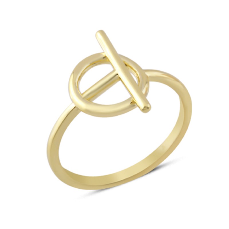 14 Ayar Altın Geometrik Yüzük YZK275 14 Ayar Altın Geometrik Yüzük YZK275