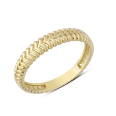 14 Ayar Altın Ardışık Geçişli Yüzük YZK277