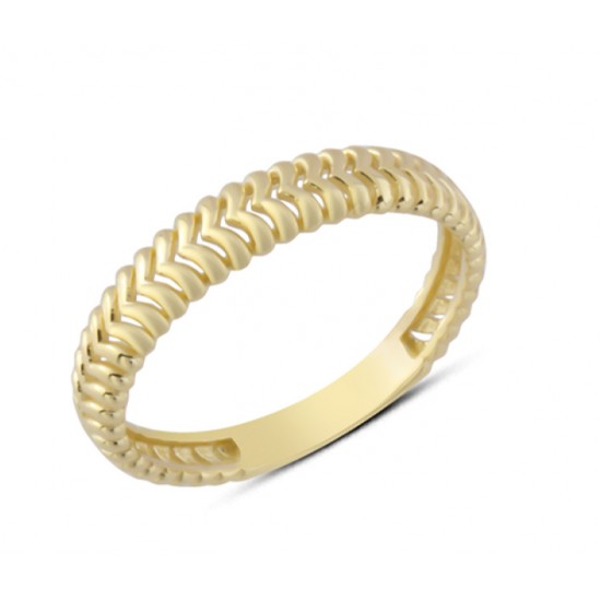 14 Ayar Altın Ardışık Geçişli Yüzük YZK277