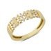 14 Ayar Altın Ara Baget Taşlı Yüzük YZK280