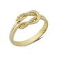 14 Ayar Altın Halat Sonsuzluk Yüzük YZK281