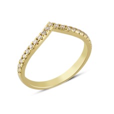 14 Ayar Altın Taç Model Yüzük YZK292