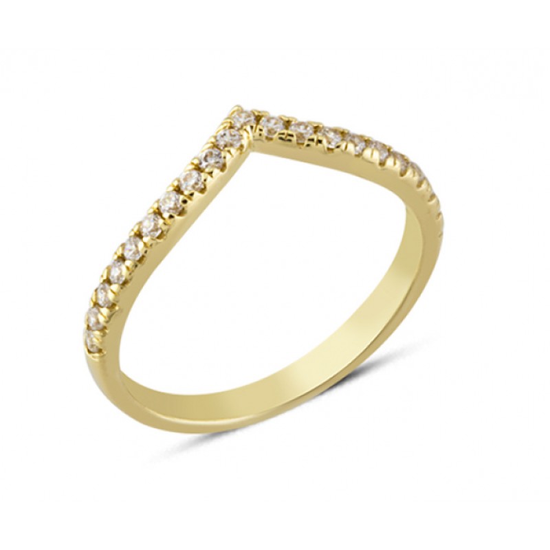 14 Ayar Altın Taç Model Yüzük YZK292