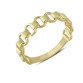 14 Ayar Altın Taşsız İç İçe Geçme Yüzük YZK297