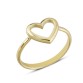 14 Ayar Altın Taşsız Kalp Yüzük YZK311