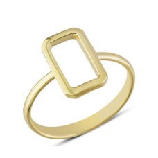 14 Ayar Altın Taşsız Baget Yüzük YZK312