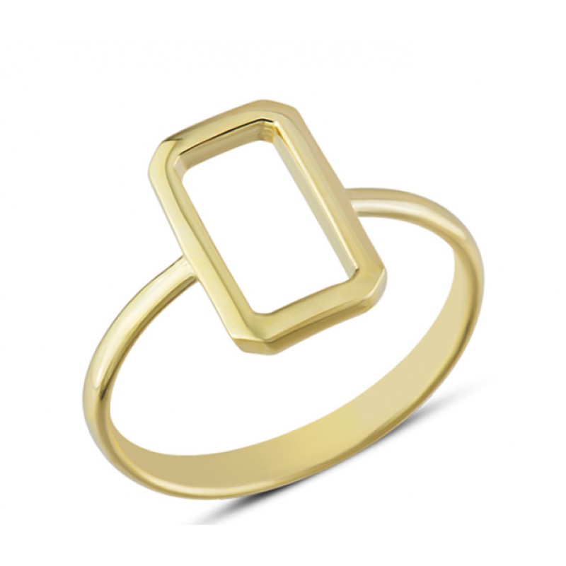 14 Ayar Altın Taşsız Baget Yüzük YZK312