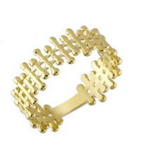 14 Ayar Altın Taşsız Taç Yüzük YZK328