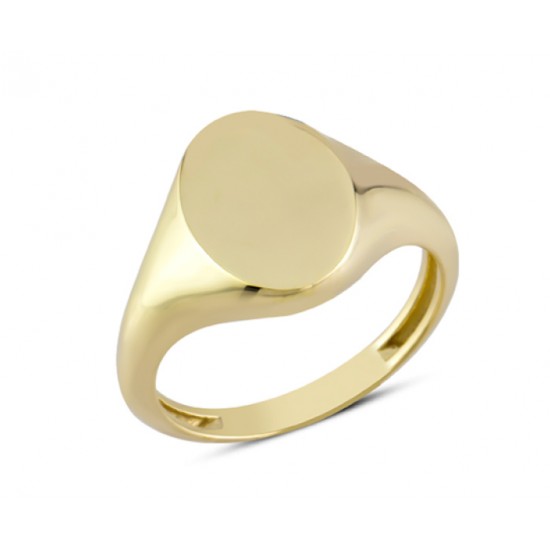 14 Ayar Altın Taşsız Oval Yüzük YZK355 14 Ayar Altın Taşsız Oval Yüzük YZK355