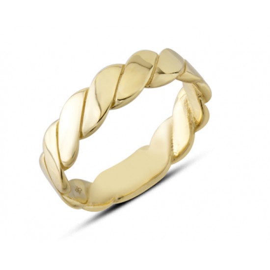 14 Ayar Altın Sarmal Yüzük YZK400