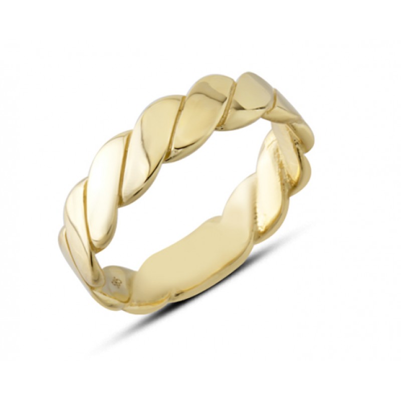 14 Ayar Altın Sarmal Yüzük YZK400