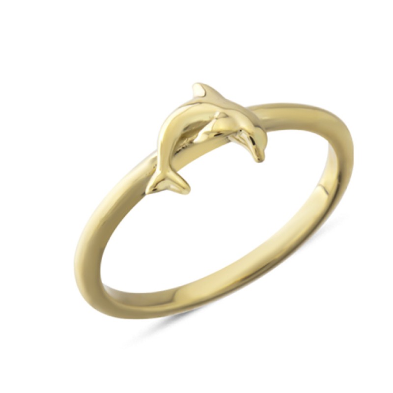 14 Ayar Altın Yunus Yüzük YZK404 14 Ayar Altın Yunus Yüzük YZK404