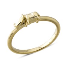 14 Ayar Altın Fil Yavrusu Yüzük YZK405