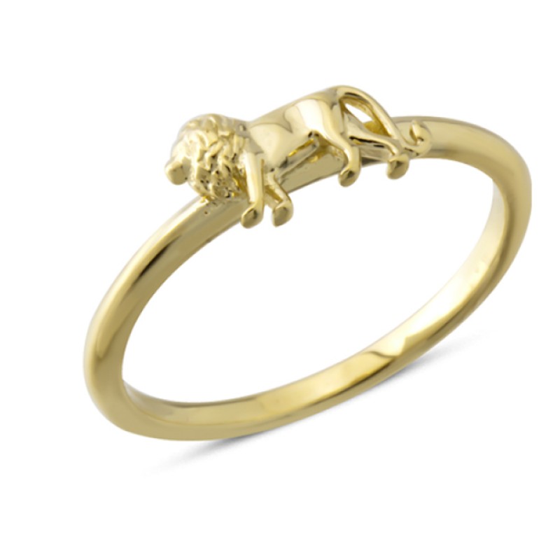 14 Ayar Altın Aslan Yüzük YZK406 14 Ayar Altın Aslan Yüzük YZK406