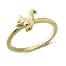 14 Ayar Altın Sincap Yüzük YZK408