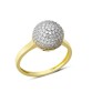 14 Ayar Altın Pave Taşlı Yüzük YZK052