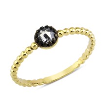 14 Ayar Altın Yuvarlak Top Yüzük YZK087