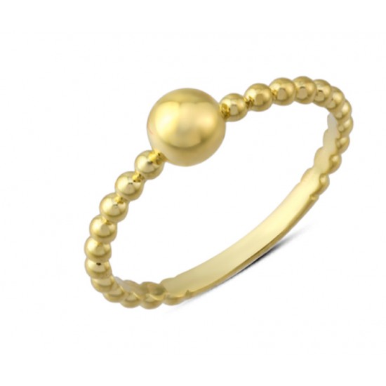 14 Ayar Altın Top Top Yüzük YZK209