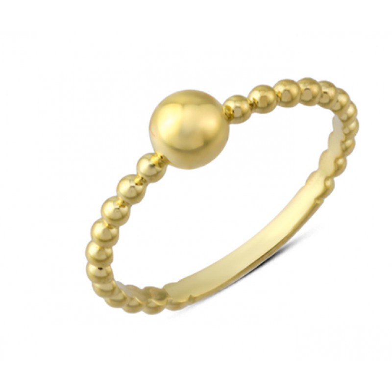 14 Ayar Altın Top Top Yüzük YZK209