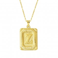 Pullu Z Harfi Zincir Kolye KLY2053