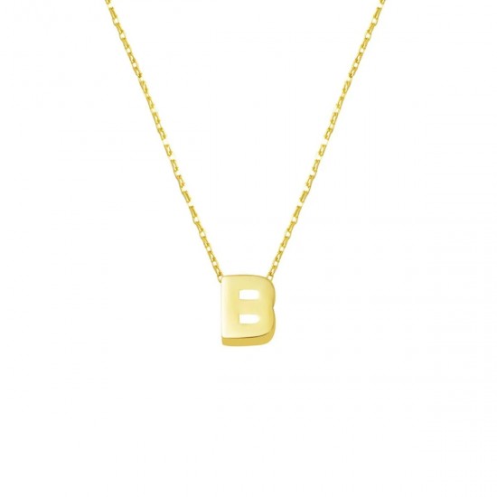 B Harfi 14 Ayar Minimal Kolye KLY2013 B Harfi 14 Ayar Minimal Kolye KLY2013