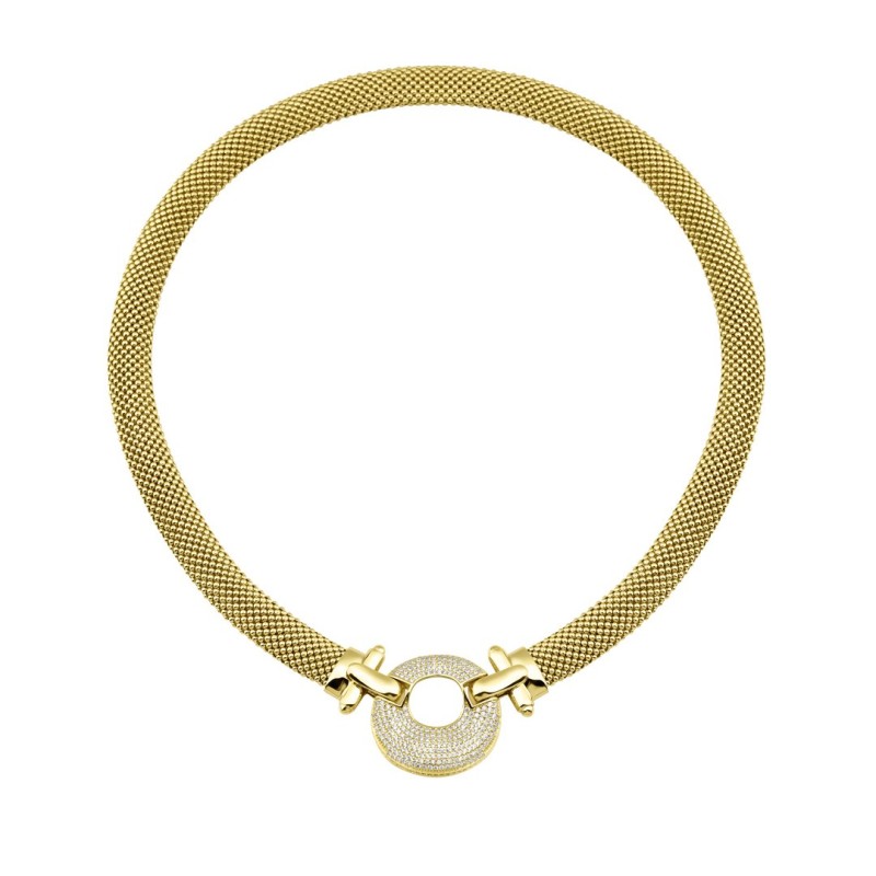 Kalın Halat Taşlı Zincir Kolye ZKU018 Kalın Halat Taşlı Zincir Kolye ZKU018