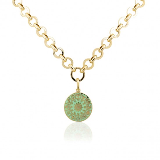 Turkuaz Burç Kolye Ucu Kolye ZKU027 Turkuaz Burç Kolye Ucu Kolye ZKU027