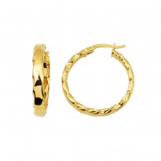 Burma Motifli Halka Küpe KP073