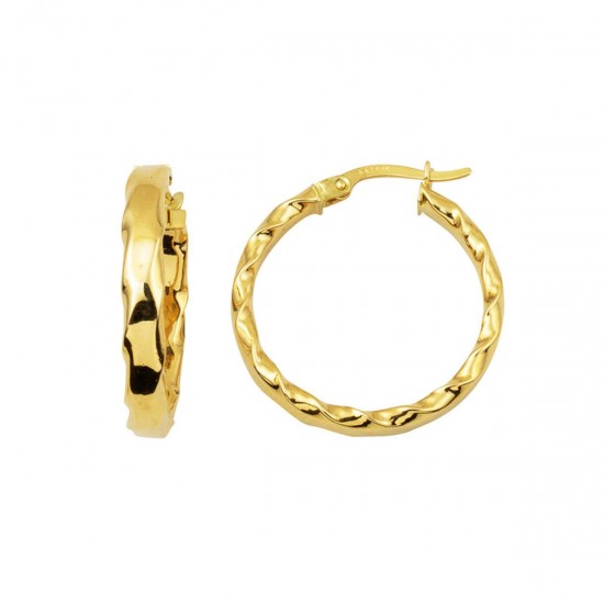 Burma Motifli Halka Küpe KP073 Burma Motifli Halka Küpe KP073